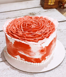 Red Velvet Butterscotch Cake