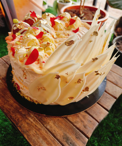 Red Velvet Rasmalai Cake